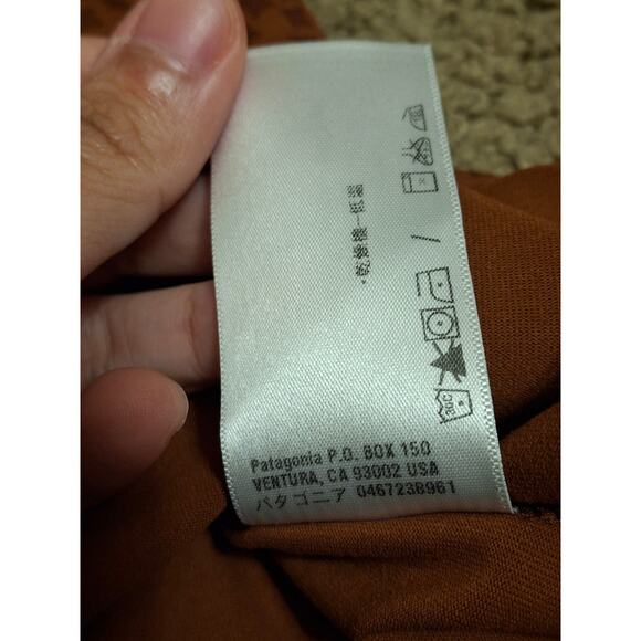 Patagonia Women's Brown Cheetah Print Sleeveless Wrap Dress Size XL - Picture 6 of 7